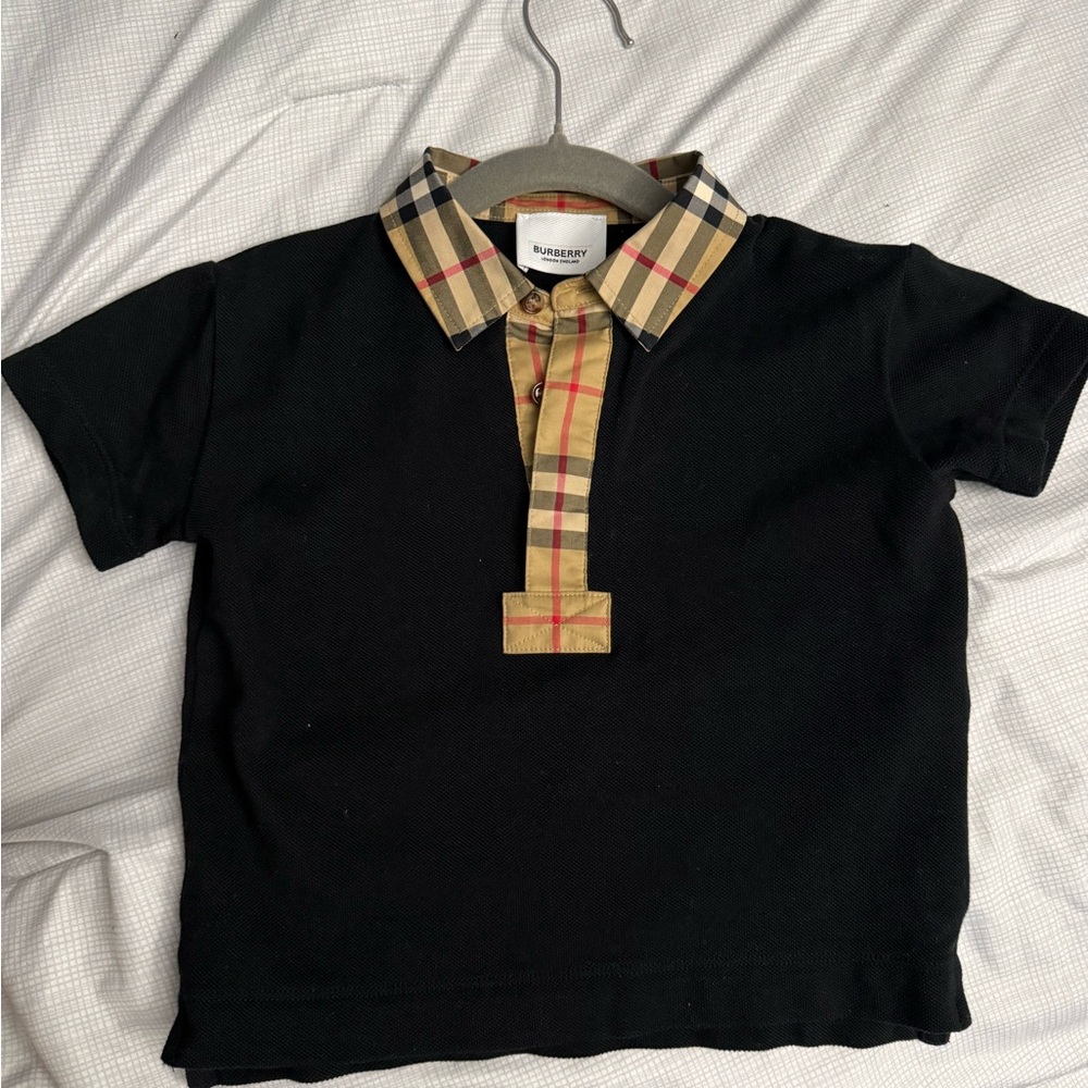 Black Burberry Polo